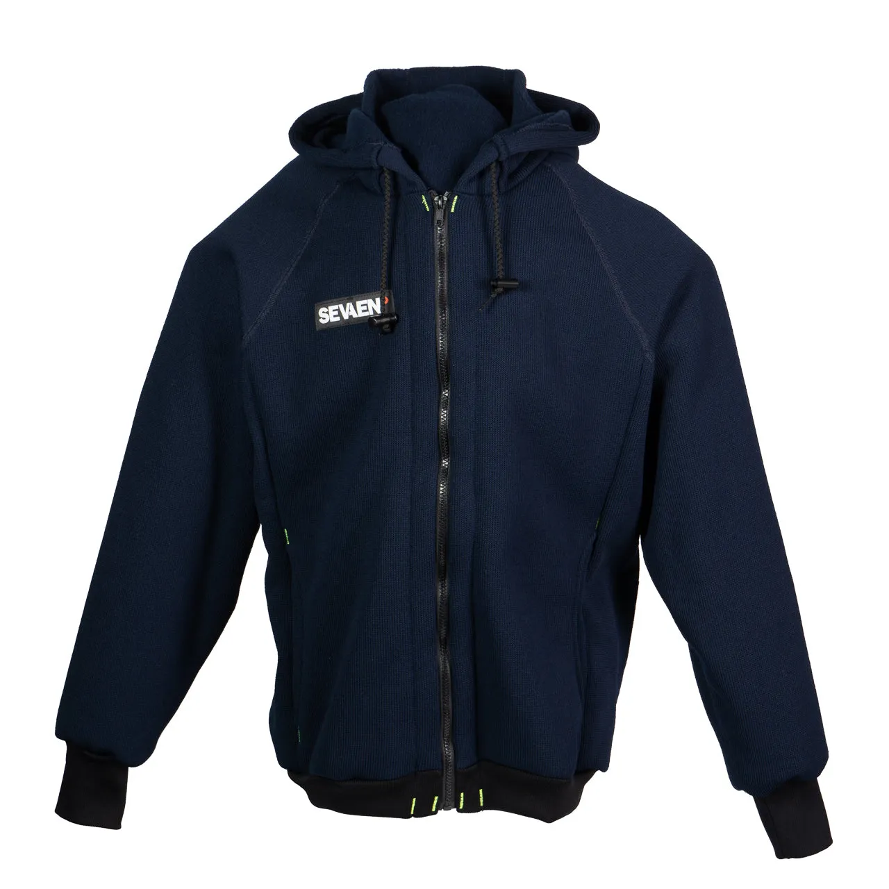 Thermal Hoodie with Front Zip