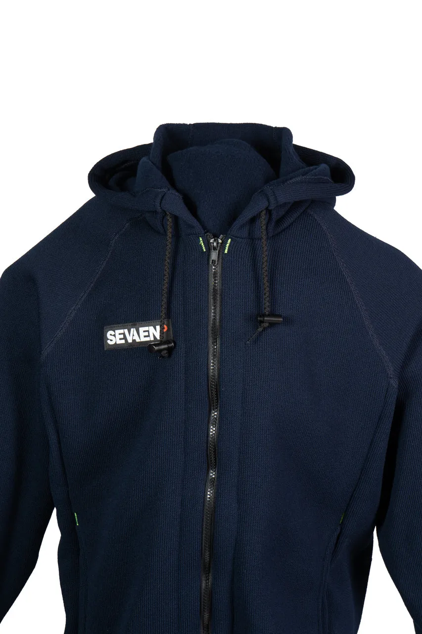 Thermal Hoodie with Front Zip