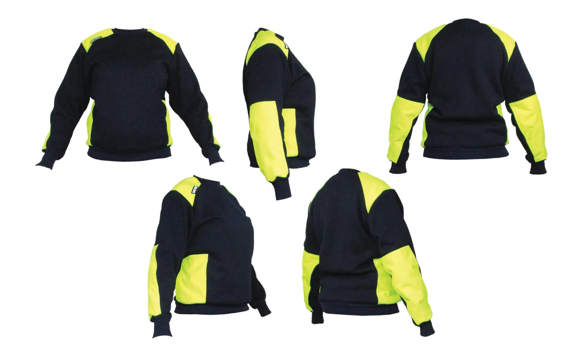 Thermal Sweater with Lime Patches