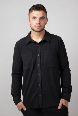 Thread & Supply Discovery Shirt for Men in Black Heather | T3186BTKTM