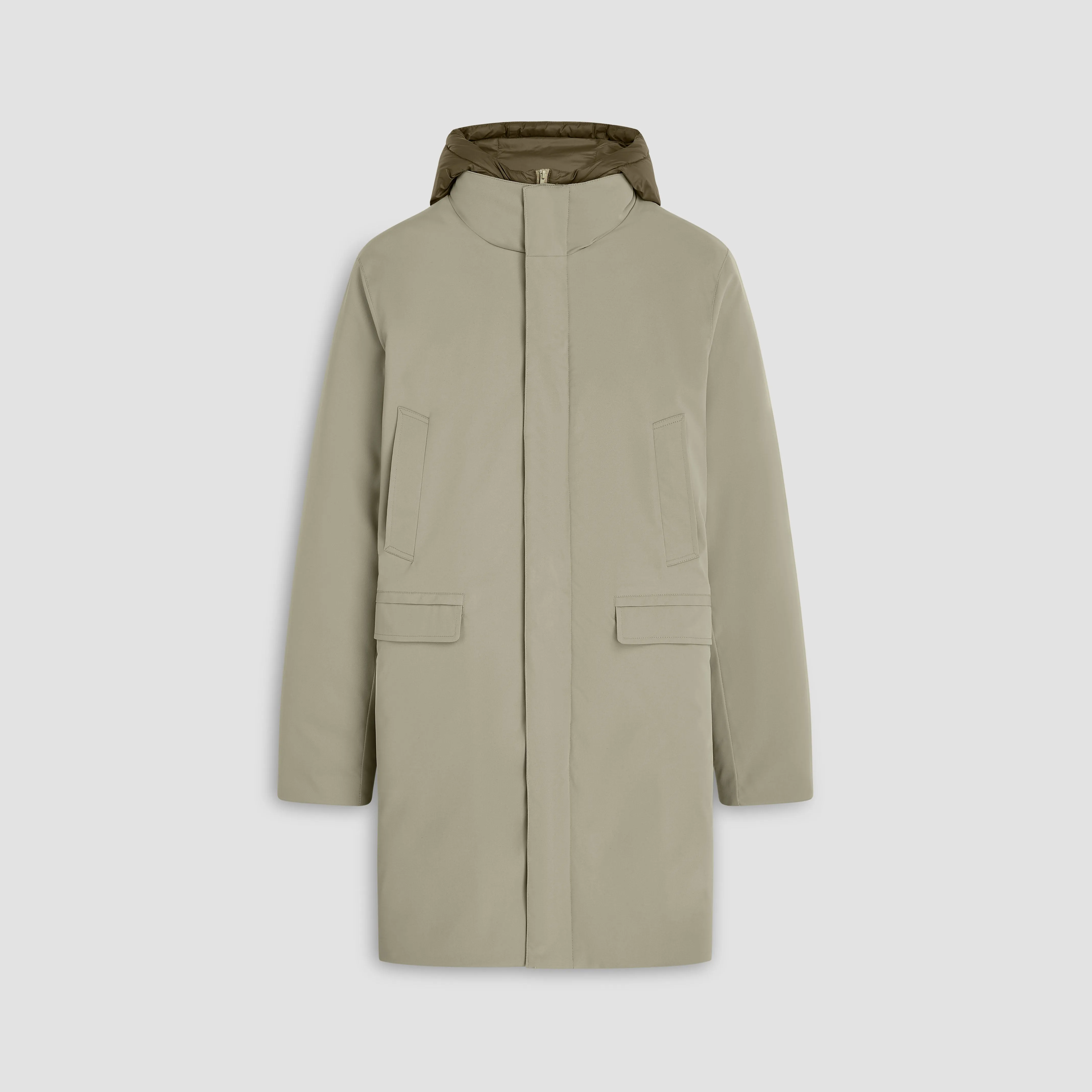 Three Quarter Jacket With Hood