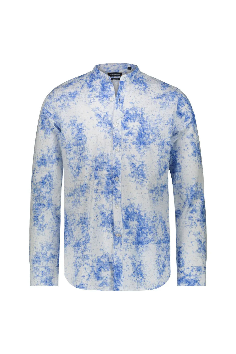 Tie Dye Shirt In Bright Blue