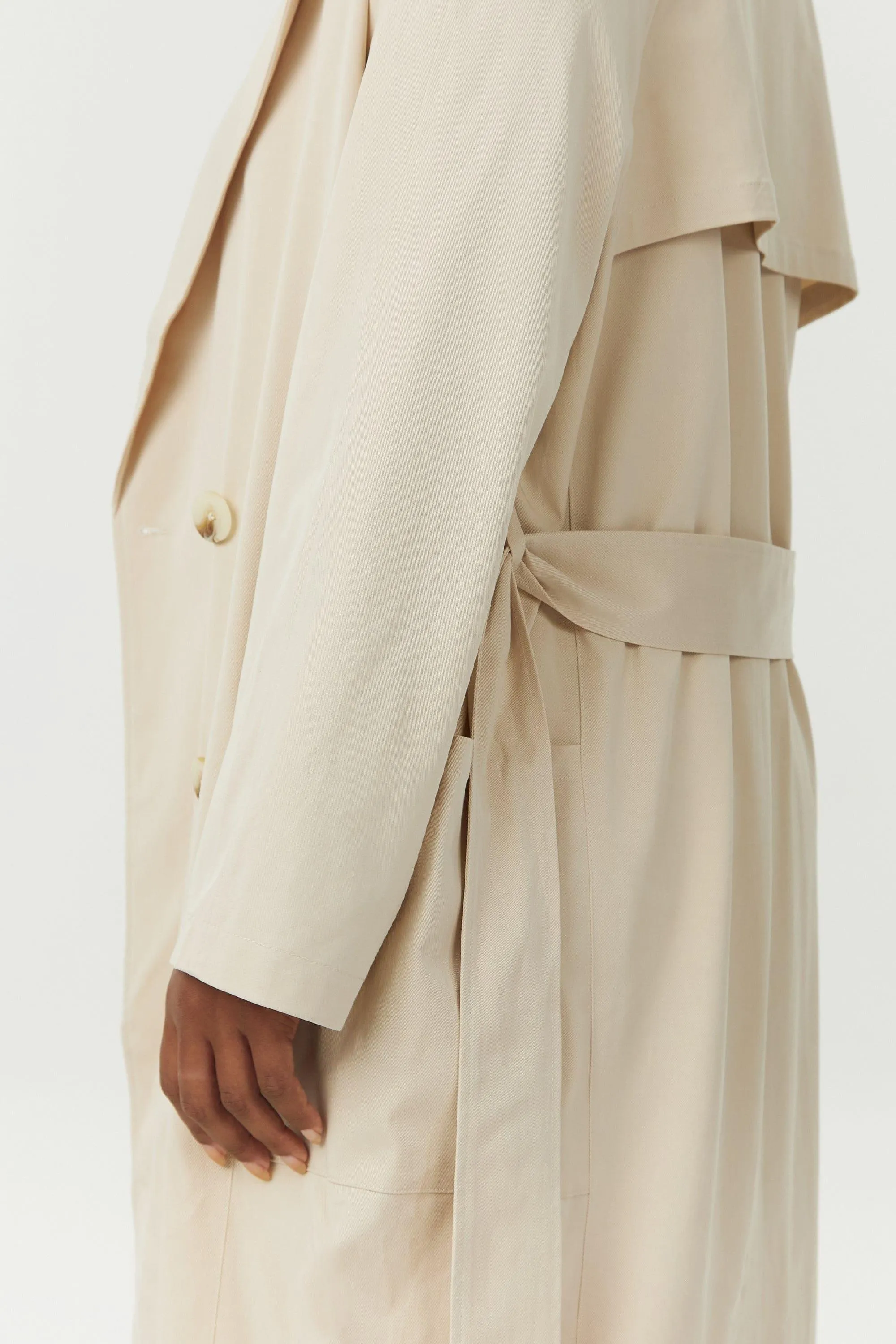 TIME AGAIN RELAXED TRENCH | NATURAL
