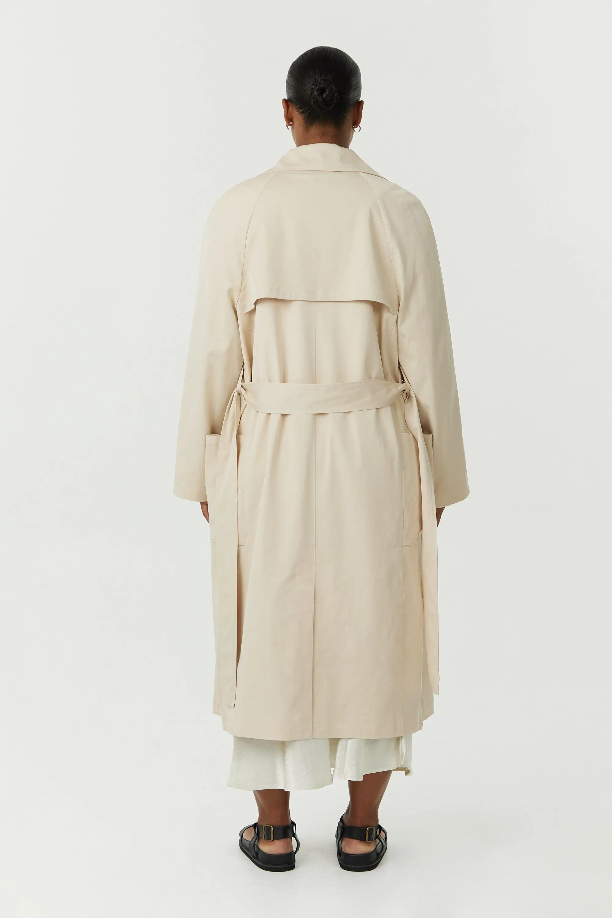TIME AGAIN RELAXED TRENCH | NATURAL