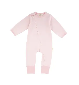 Tiny Twig Long Sleeve Zipsuit Pink Stripes