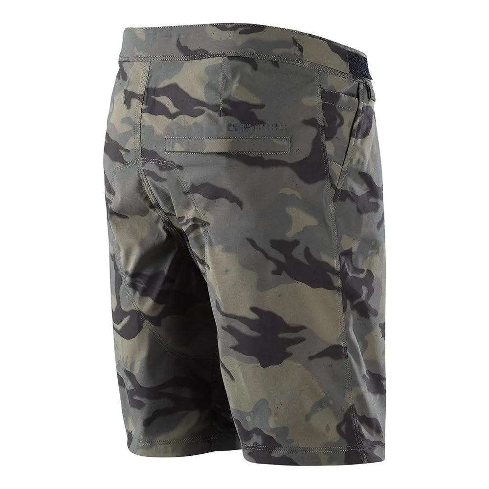 TLD Flowline Shifty Short Shell - Spray Camo Military -