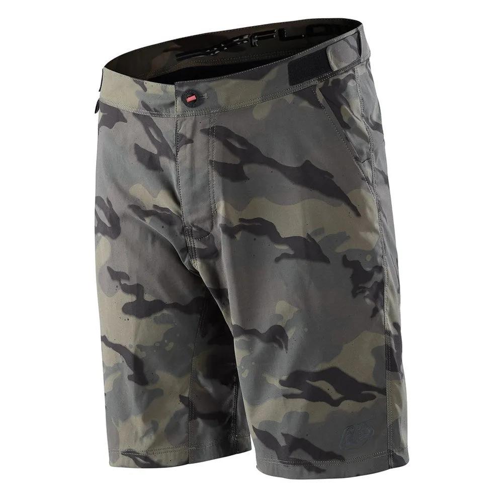 TLD Flowline Shifty Short Shell - Spray Camo Military -