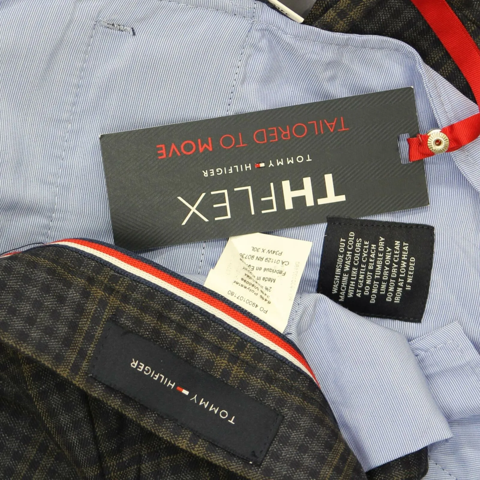 Tommy Hilfiger Men's Modern-Fit TH Flex Stretch Check Dress Pants