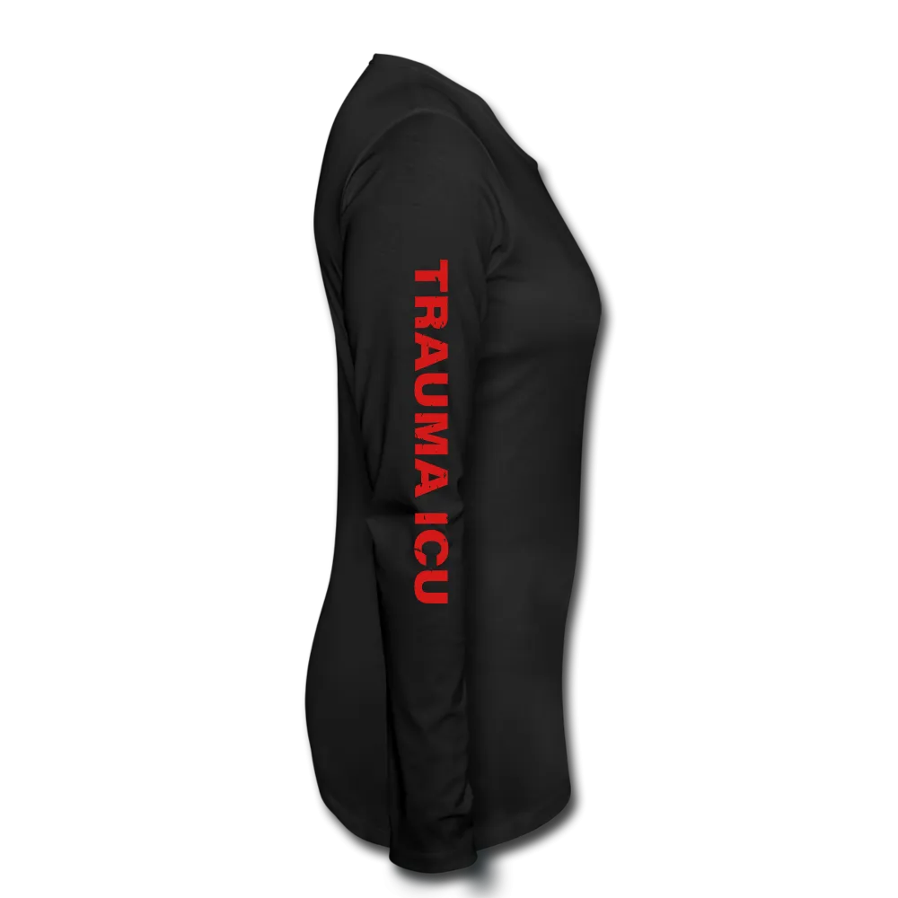 Trauma ICU Nurse Flag Women's Premium Long Sleeve T-Shirt 1