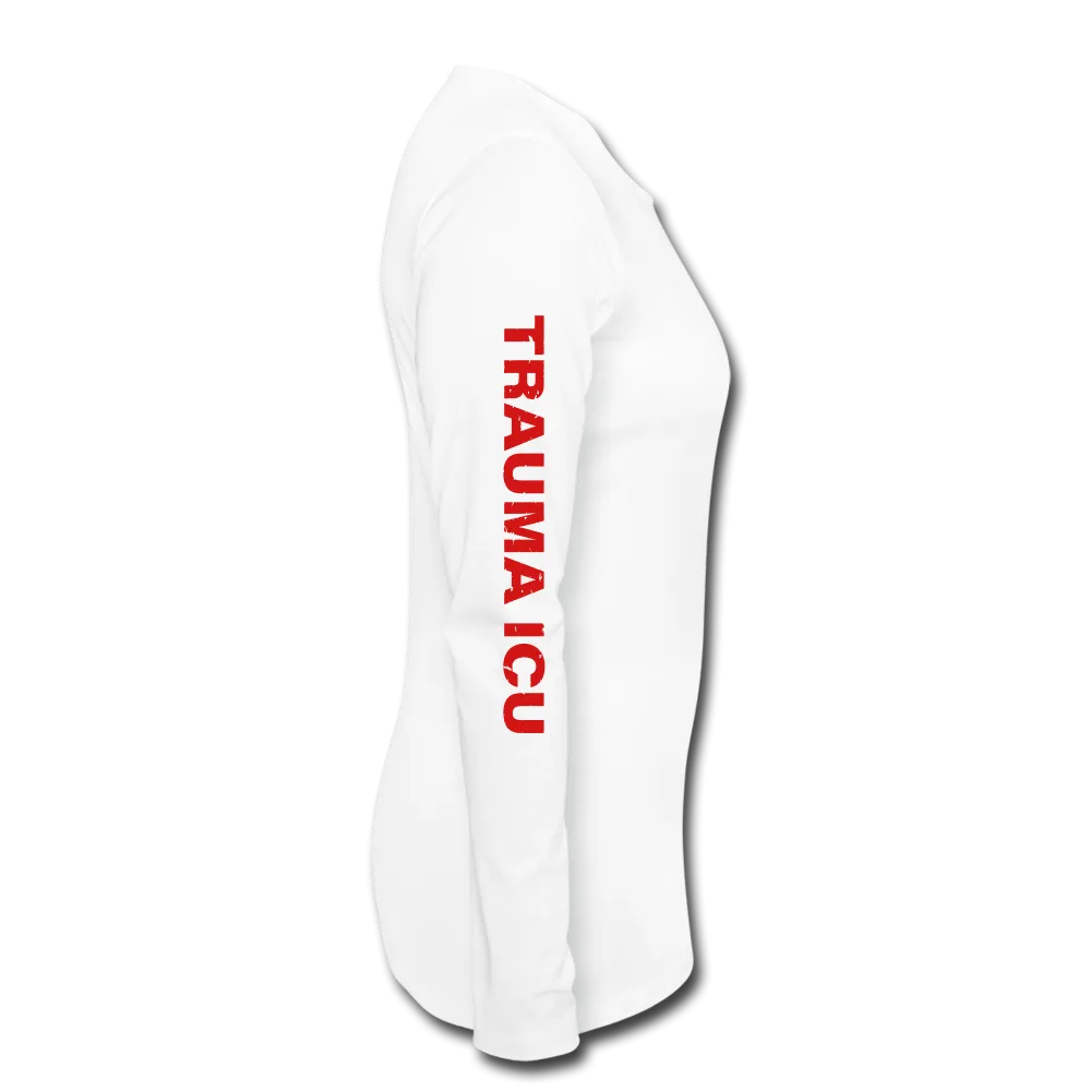 Trauma ICU Nurse Flag Women's Premium Long Sleeve T-Shirt 1