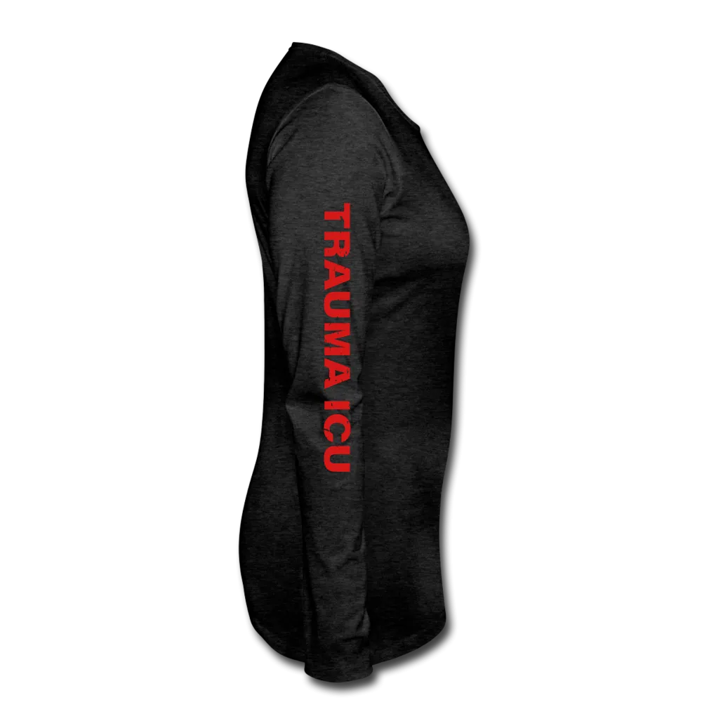 Trauma ICU Nurse Flag Women's Premium Long Sleeve T-Shirt 1
