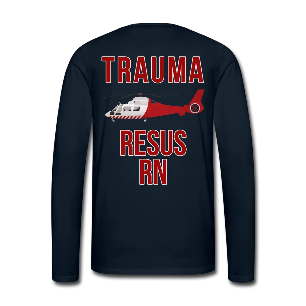 TRAUMA RESUS RN Helicopter Men's Premium Long Sleeve T-Shirt