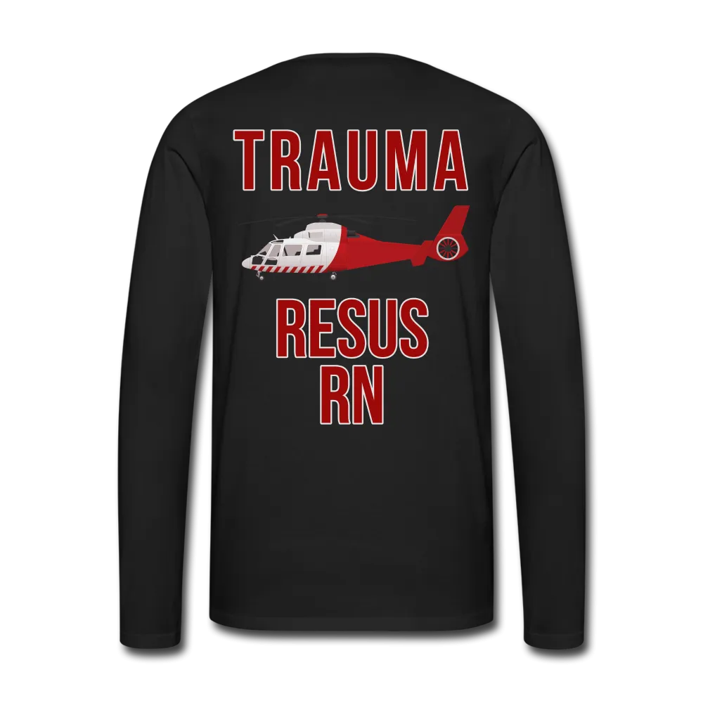 TRAUMA RESUS RN Helicopter Men's Premium Long Sleeve T-Shirt