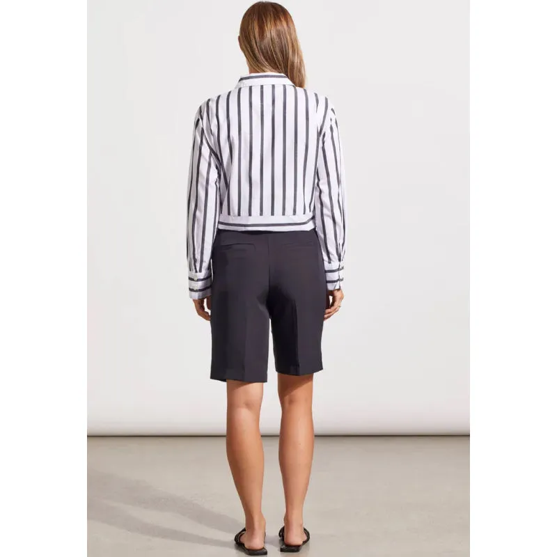 Tribal Fly Front Bermuda w/ Pleats