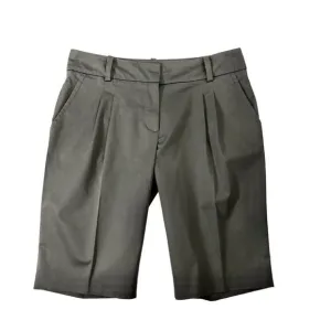 Trina Turk Womens Bermuda Shorts Pleated Front Grey Size 8