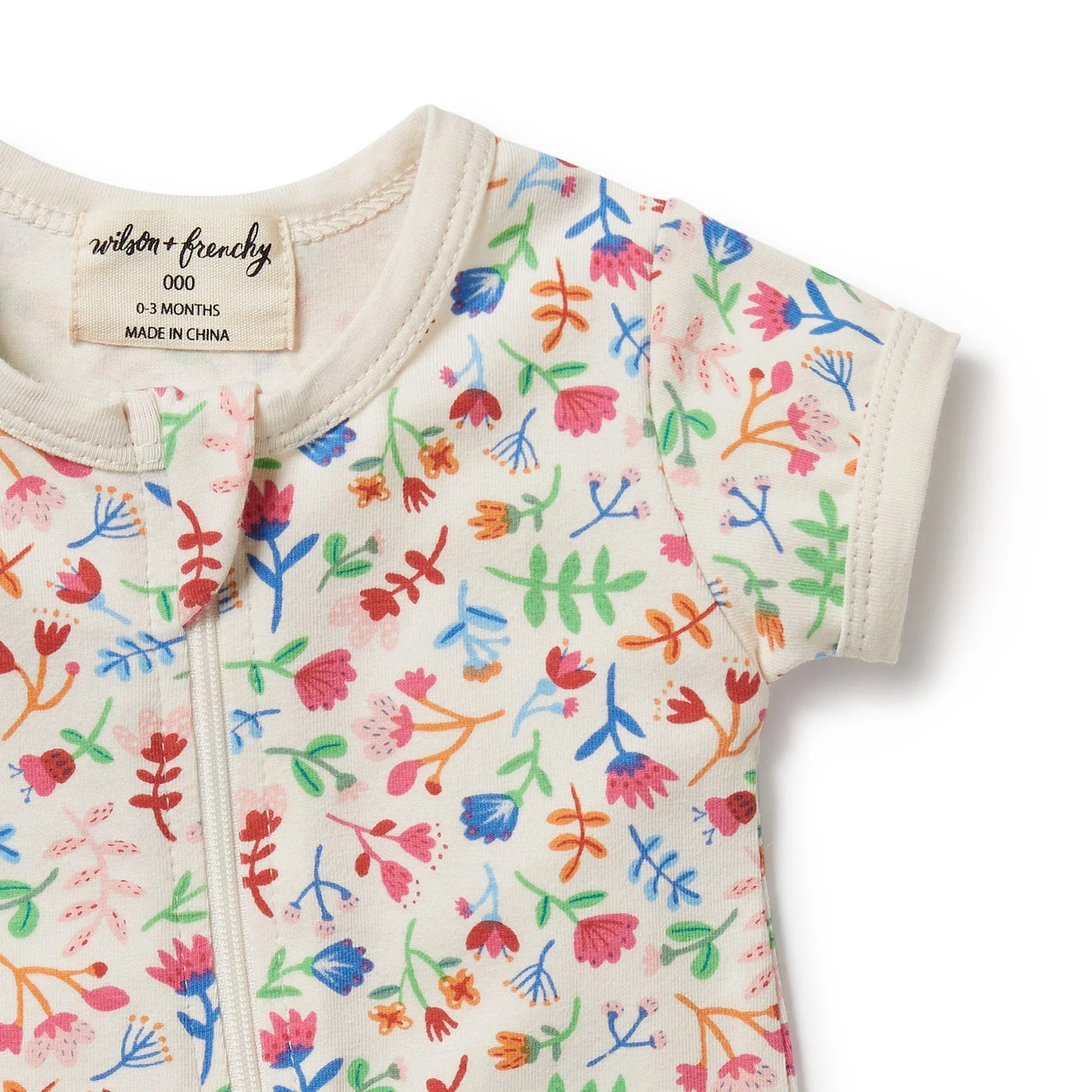 Tropical Garden Organic Boyleg Zipsuit