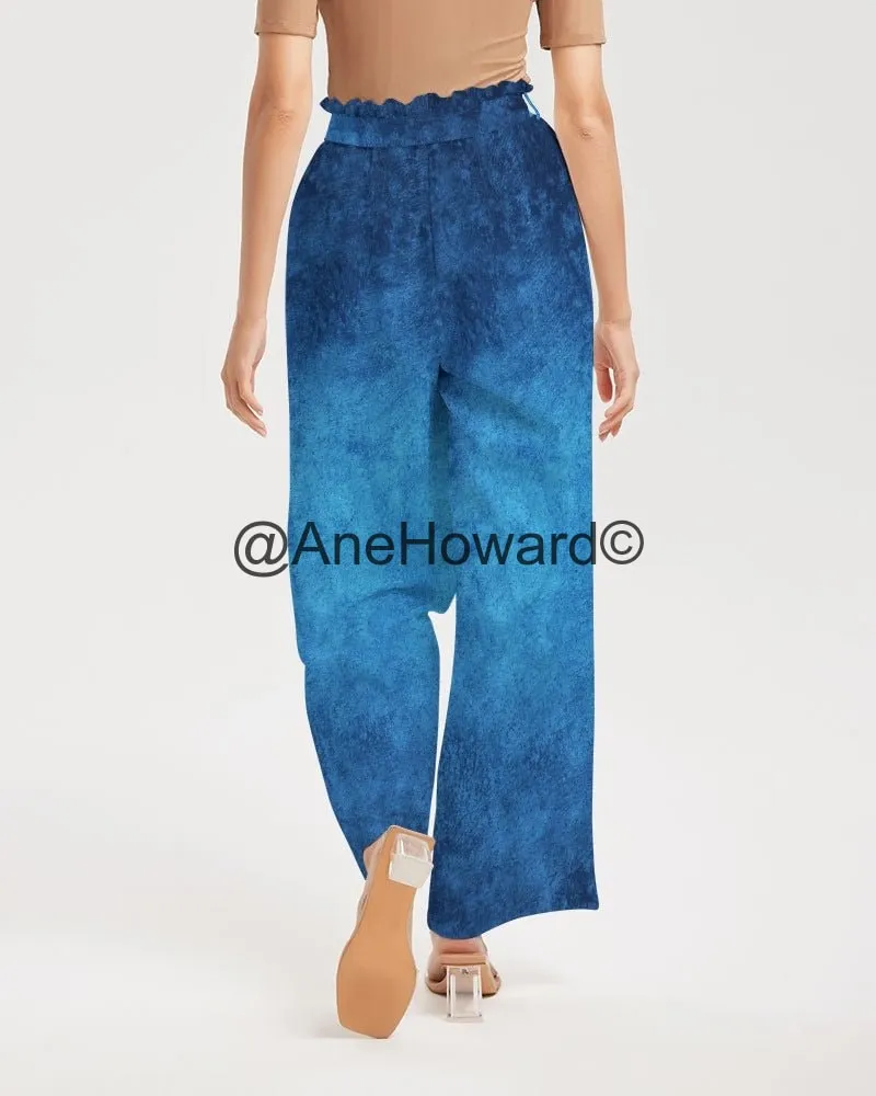 True Blue Women's High-Rise Wide Leg Pants