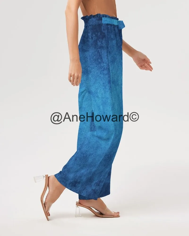 True Blue Women's High-Rise Wide Leg Pants