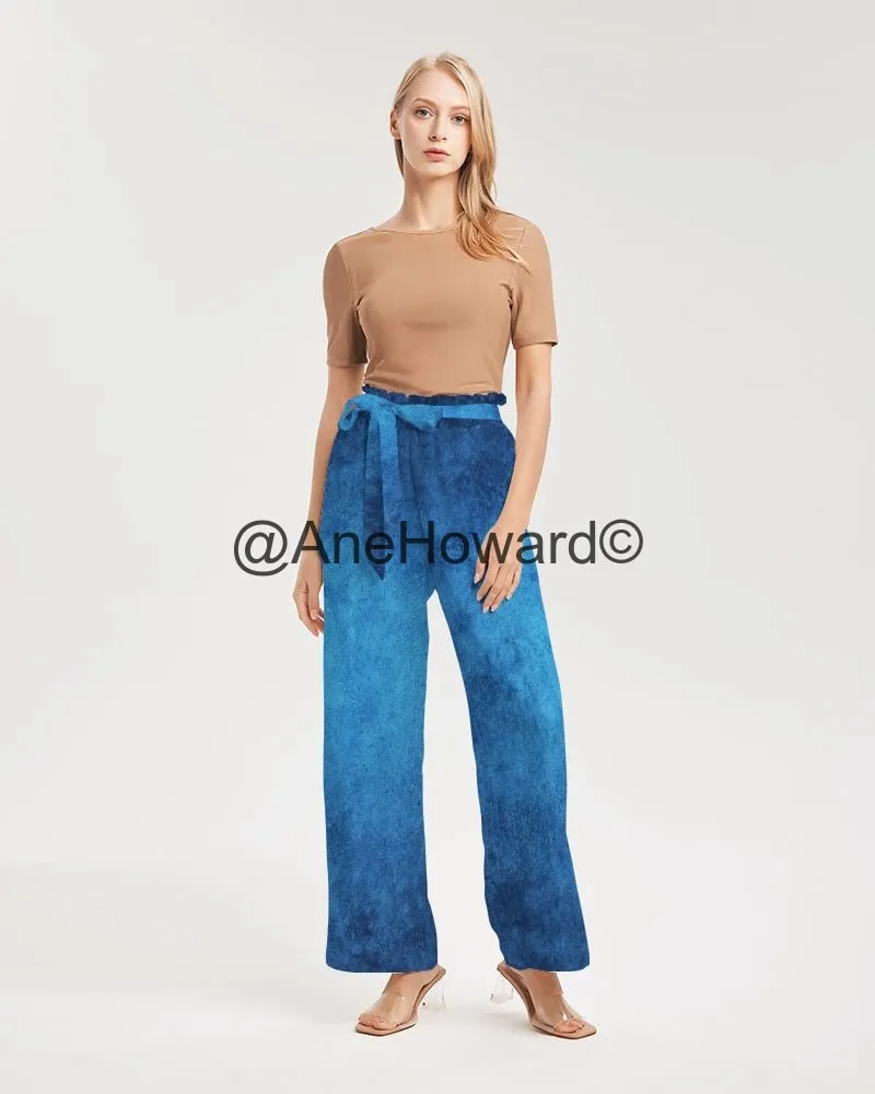 True Blue Women's High-Rise Wide Leg Pants