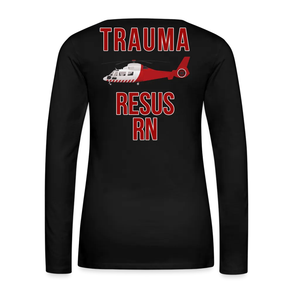 UFHealth TRAUMA RESUS RN Women's Premium Long Sleeve T-Shirt
