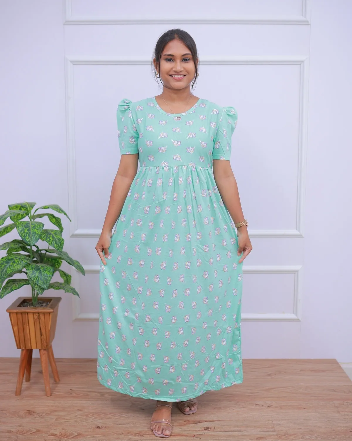 Unicorn | Casual Non-Maternity Loungewear - Puff Sleeve | Full Length