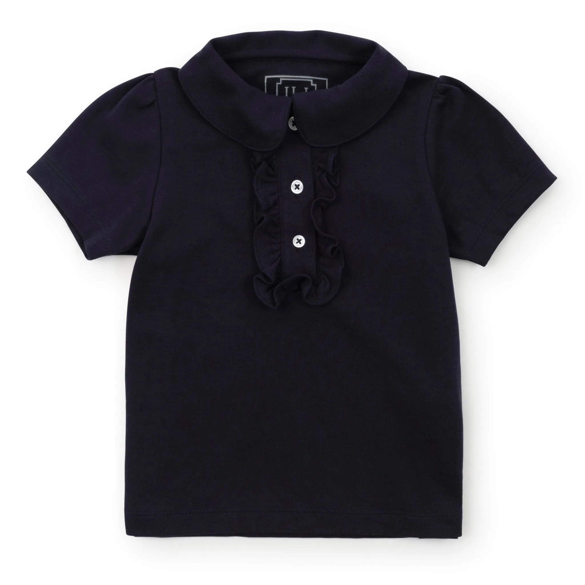 Uniform Jane Girls' Short Sleeve Polo Shirt - Navy