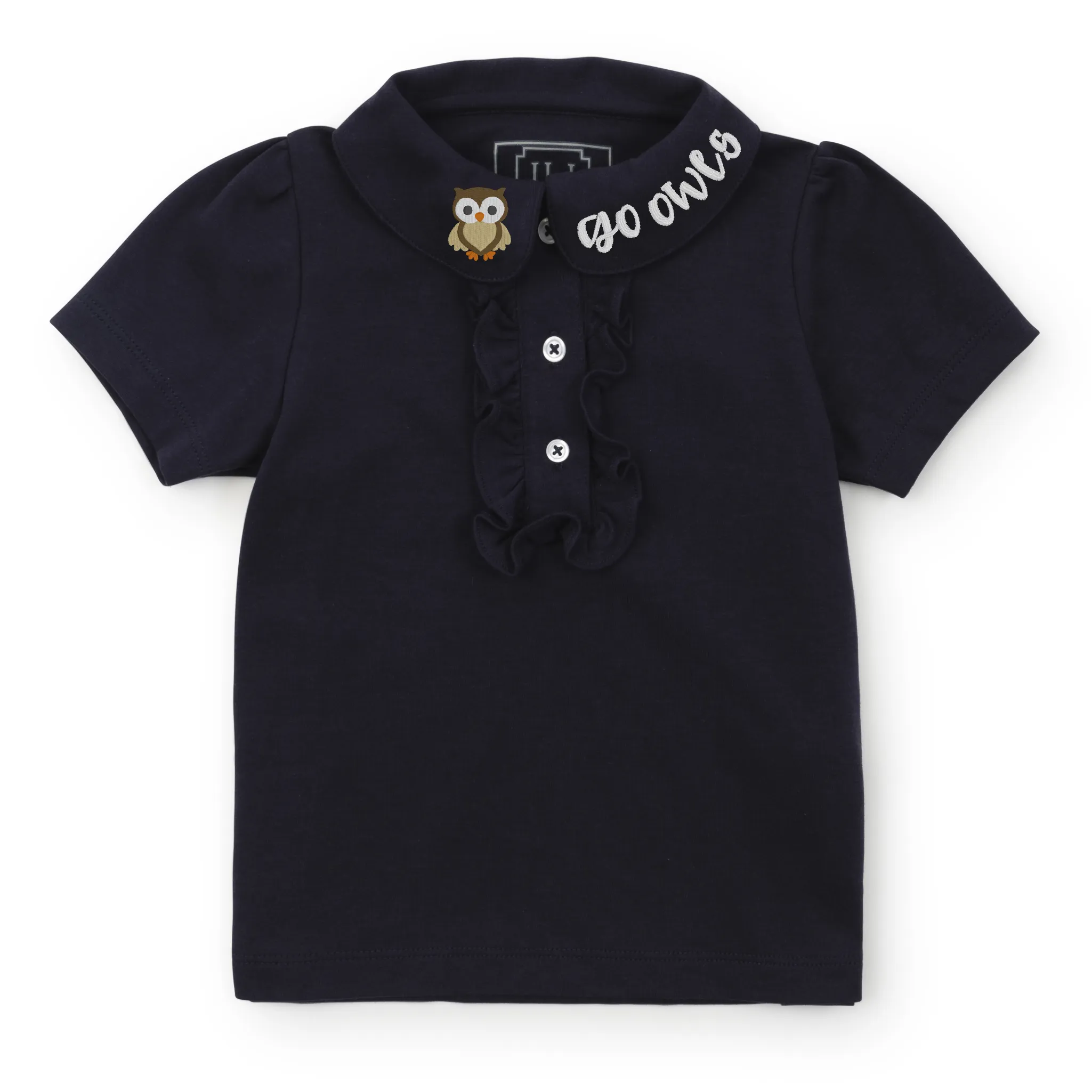 Uniform Jane Girls' Short Sleeve Polo Shirt - Navy