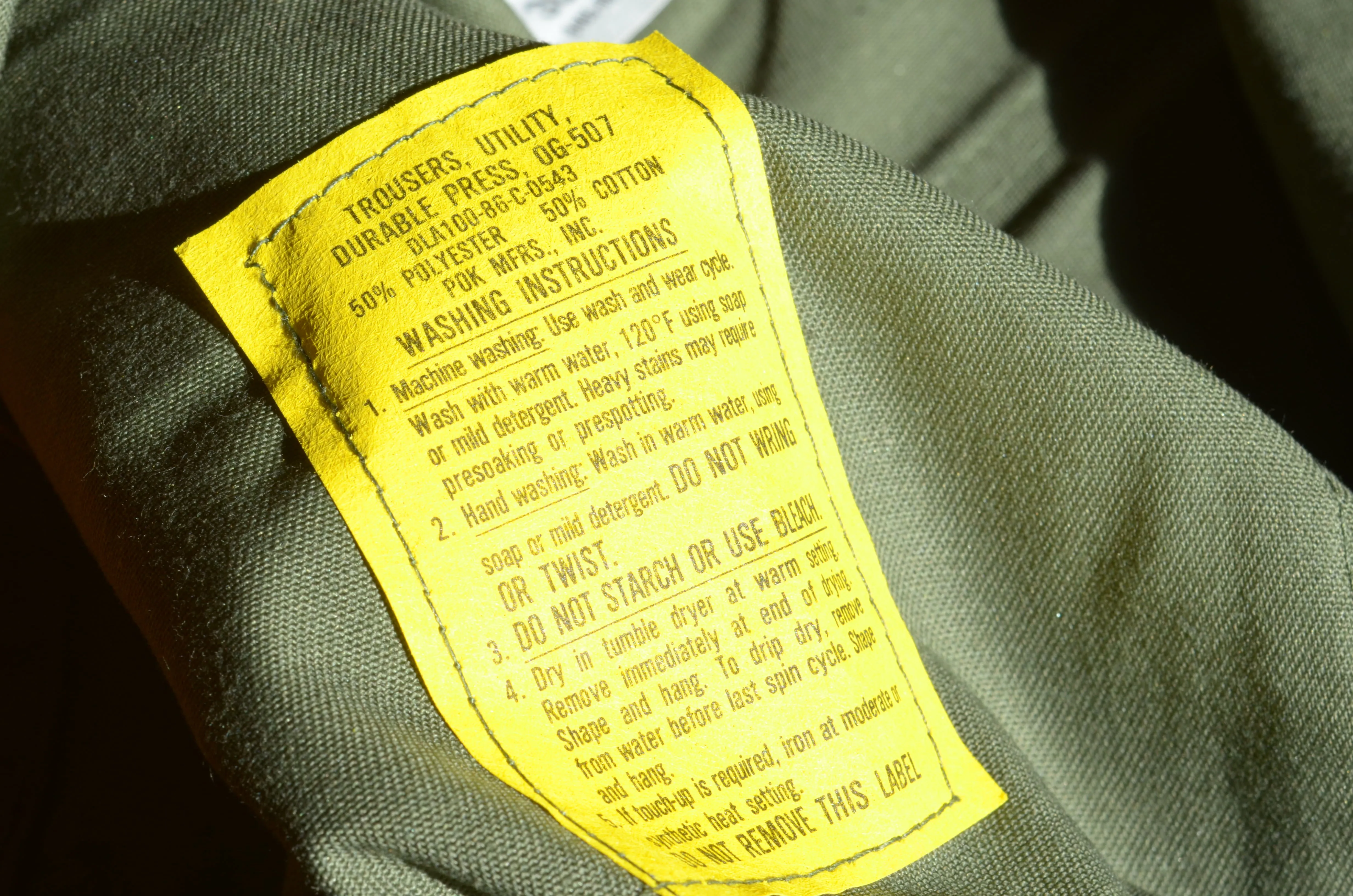 U.S. Military - OG-507 Baker Pants