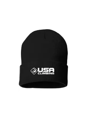 USA Climbing Embroidered Beanie 