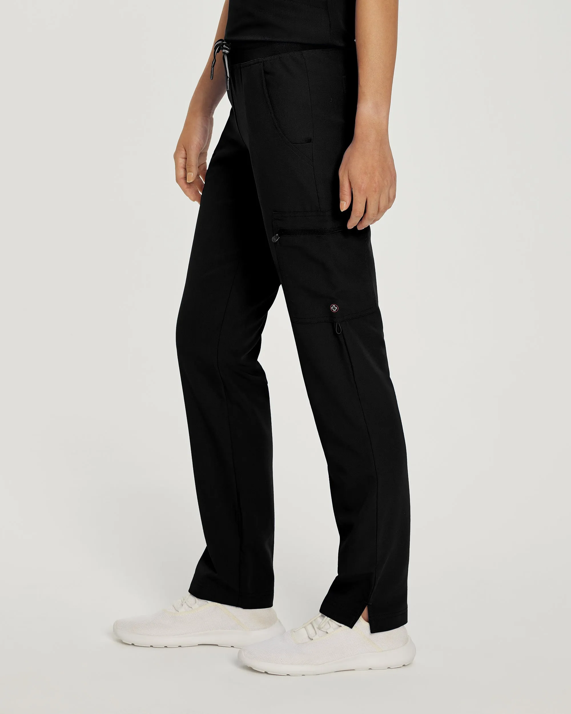 V-Tess 337 Women's Cargo Scrub Pants Black