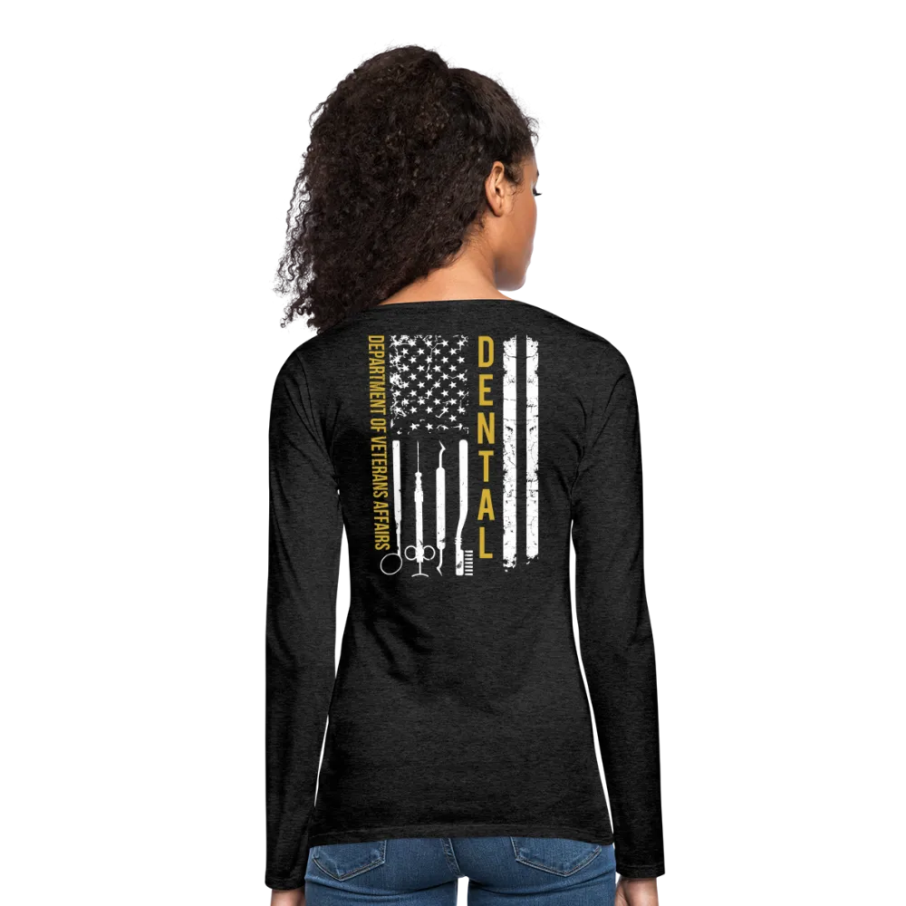 VA Dental Flag Women's Premium Long Sleeve T-Shirt (Gold)