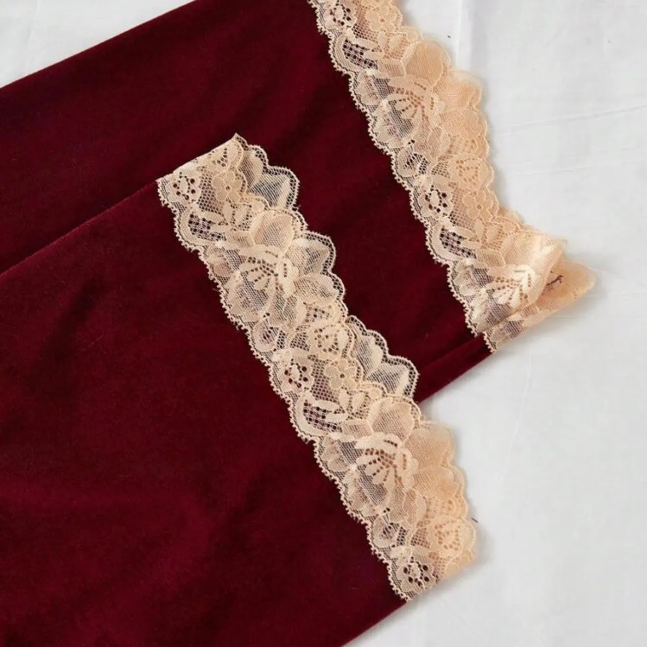 Velvety 4 Packs Pajamas Set - Burgundy