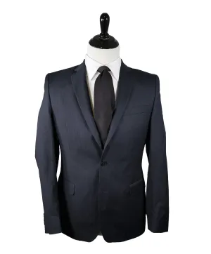 VERSACE COLLECTION - Navy Pinstripe 2-Button Slim Suit - 38R