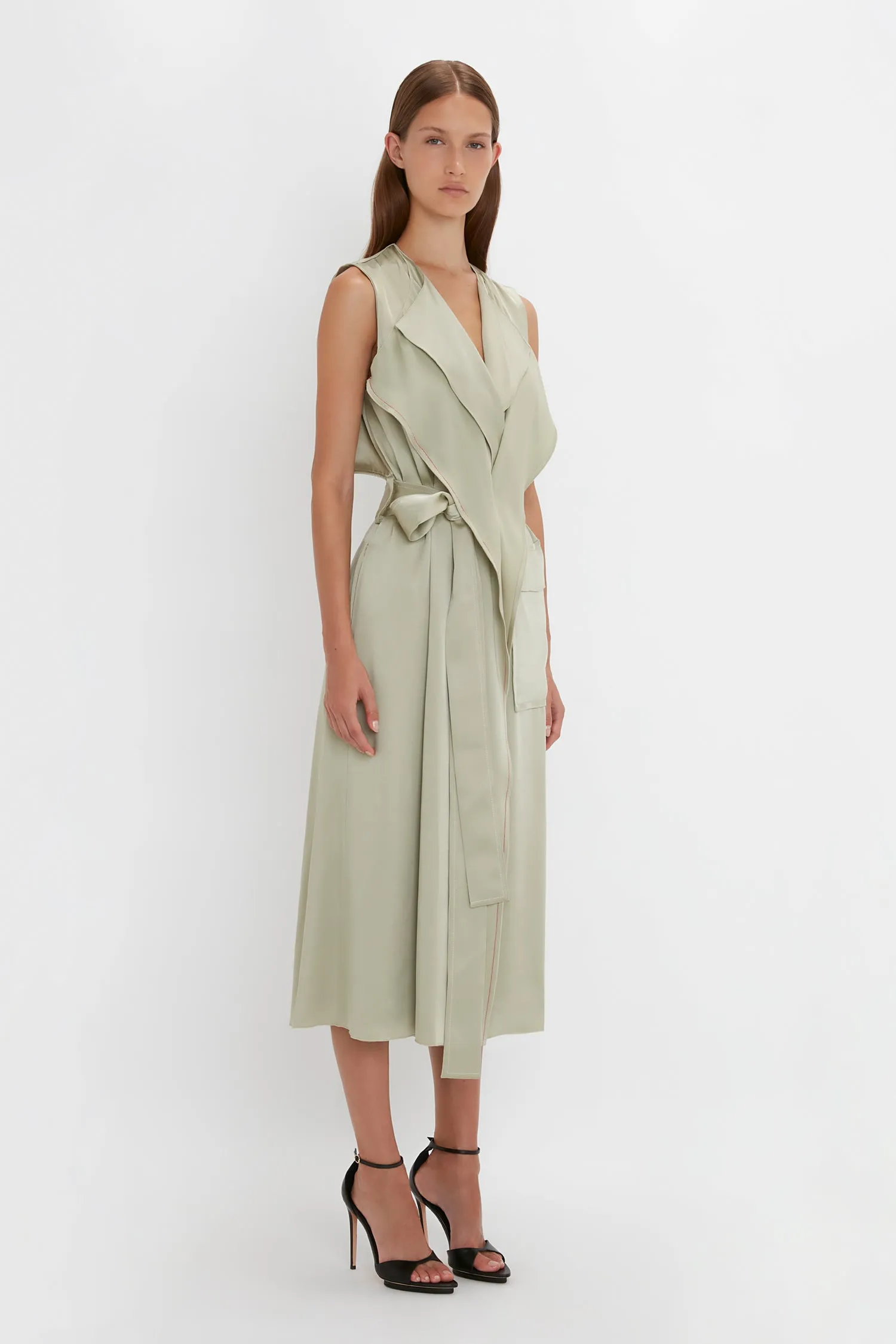 Victoria Beckham | Trench Dress - Sage