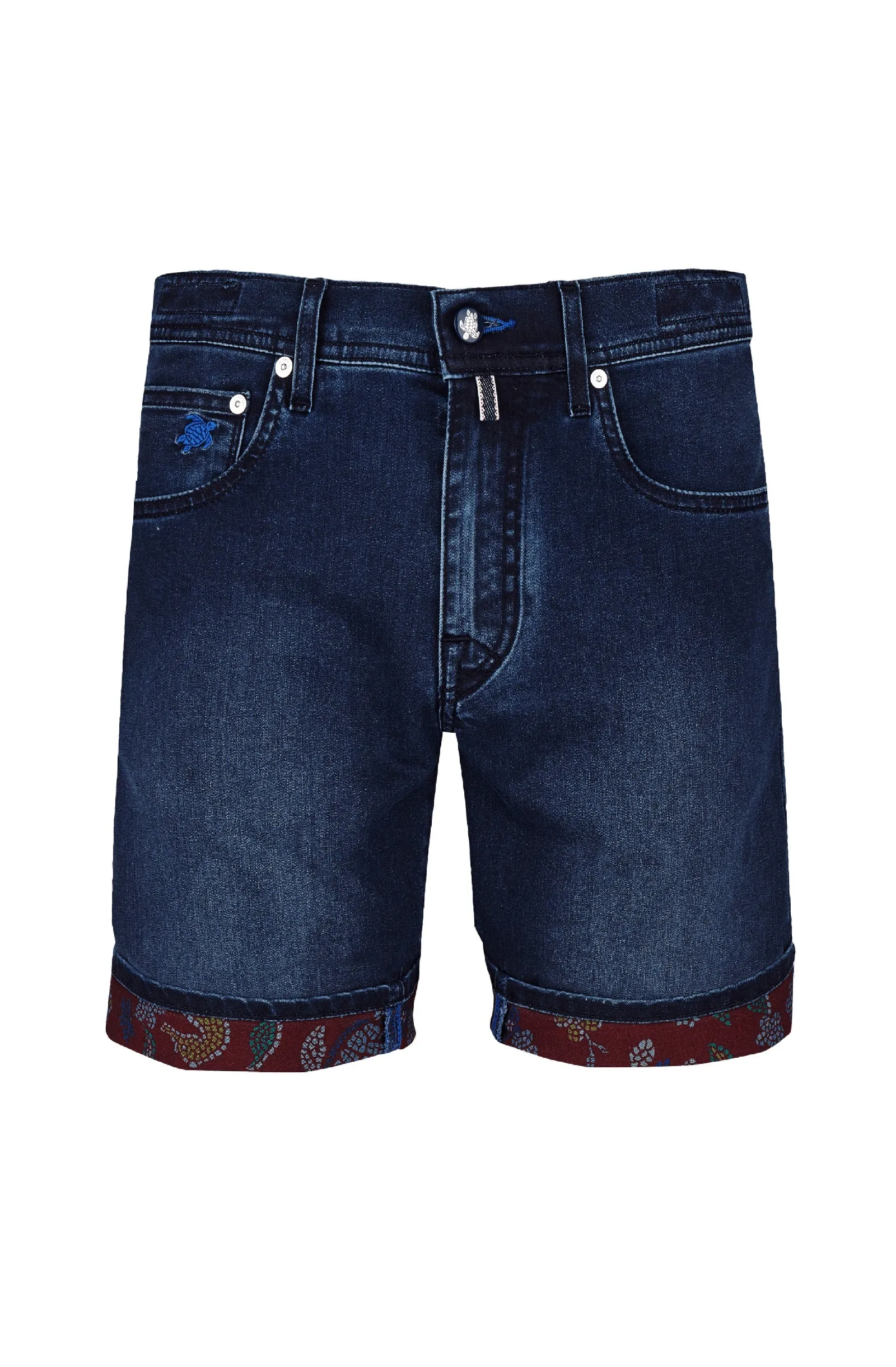 VILEBREQUIN Men 5-Pockets Denim Bermuda Shorts Mosaique