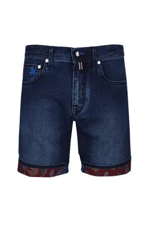 VILEBREQUIN Men 5-Pockets Denim Bermuda Shorts Mosaique