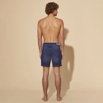 VILEBREQUIN Men 5-Pockets Denim Bermuda Shorts Mosaique