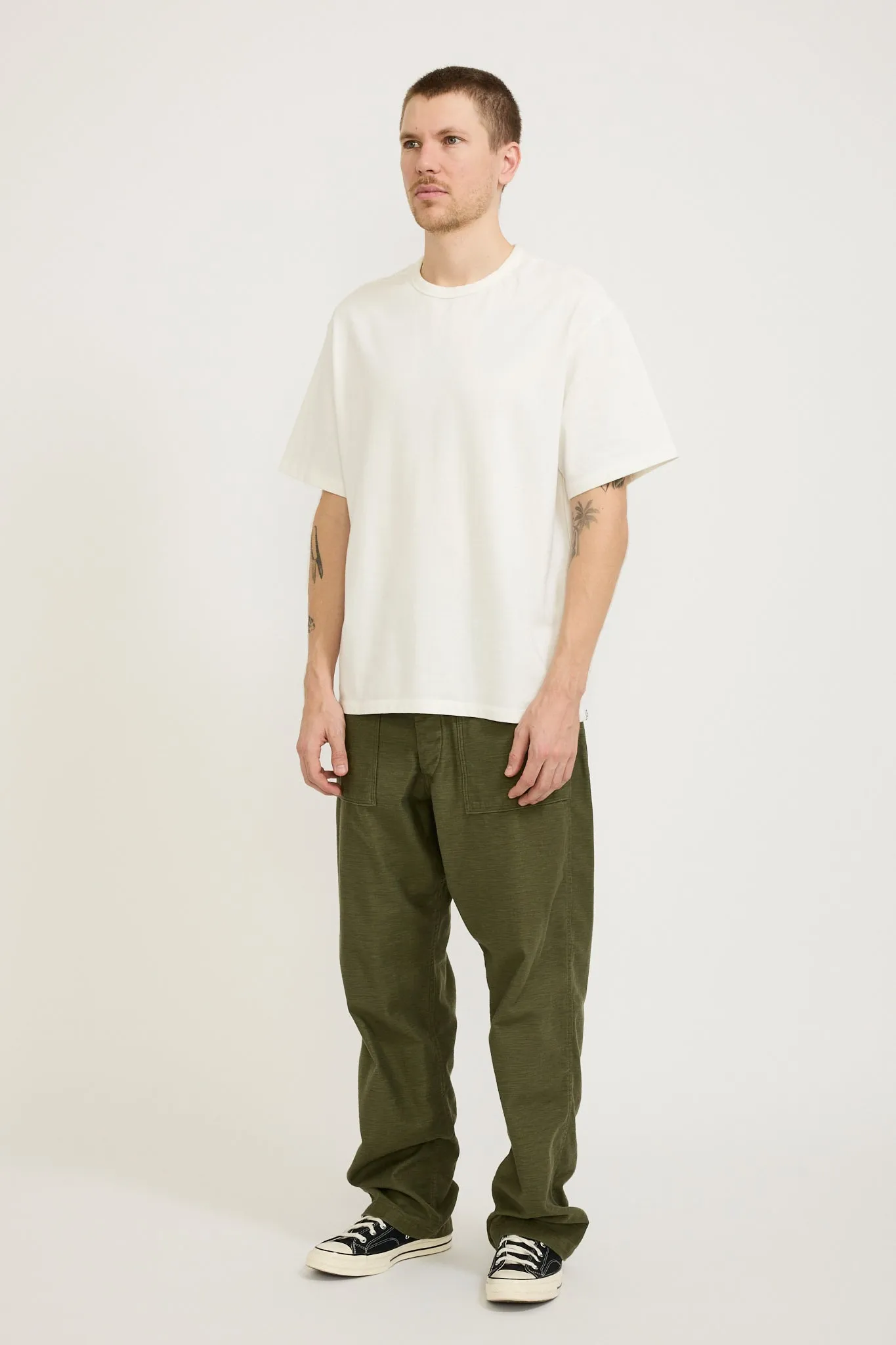 Vintage Fit Fatigue Pants Dark Olive