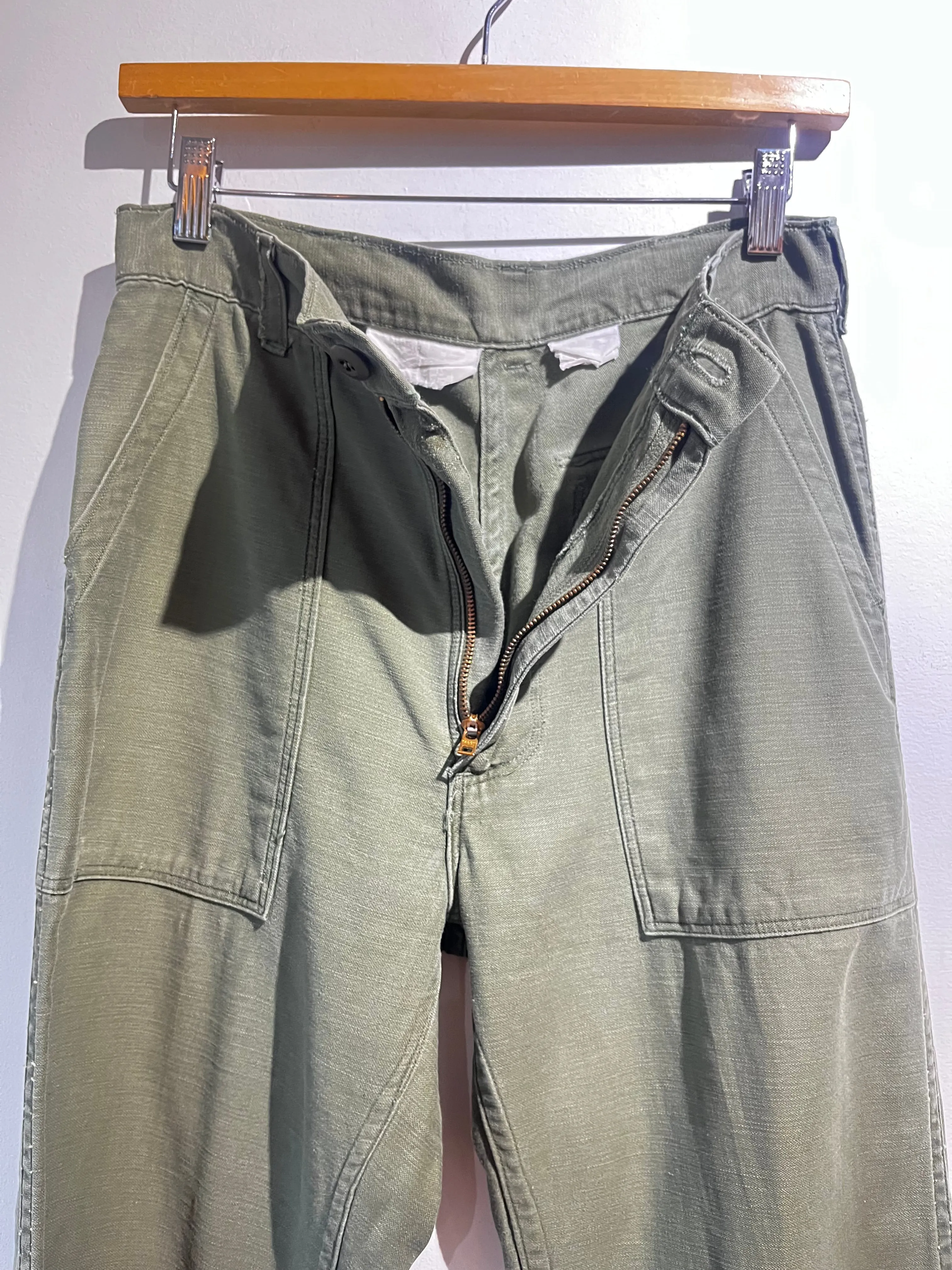 Vintage Green Army Pants 29X30