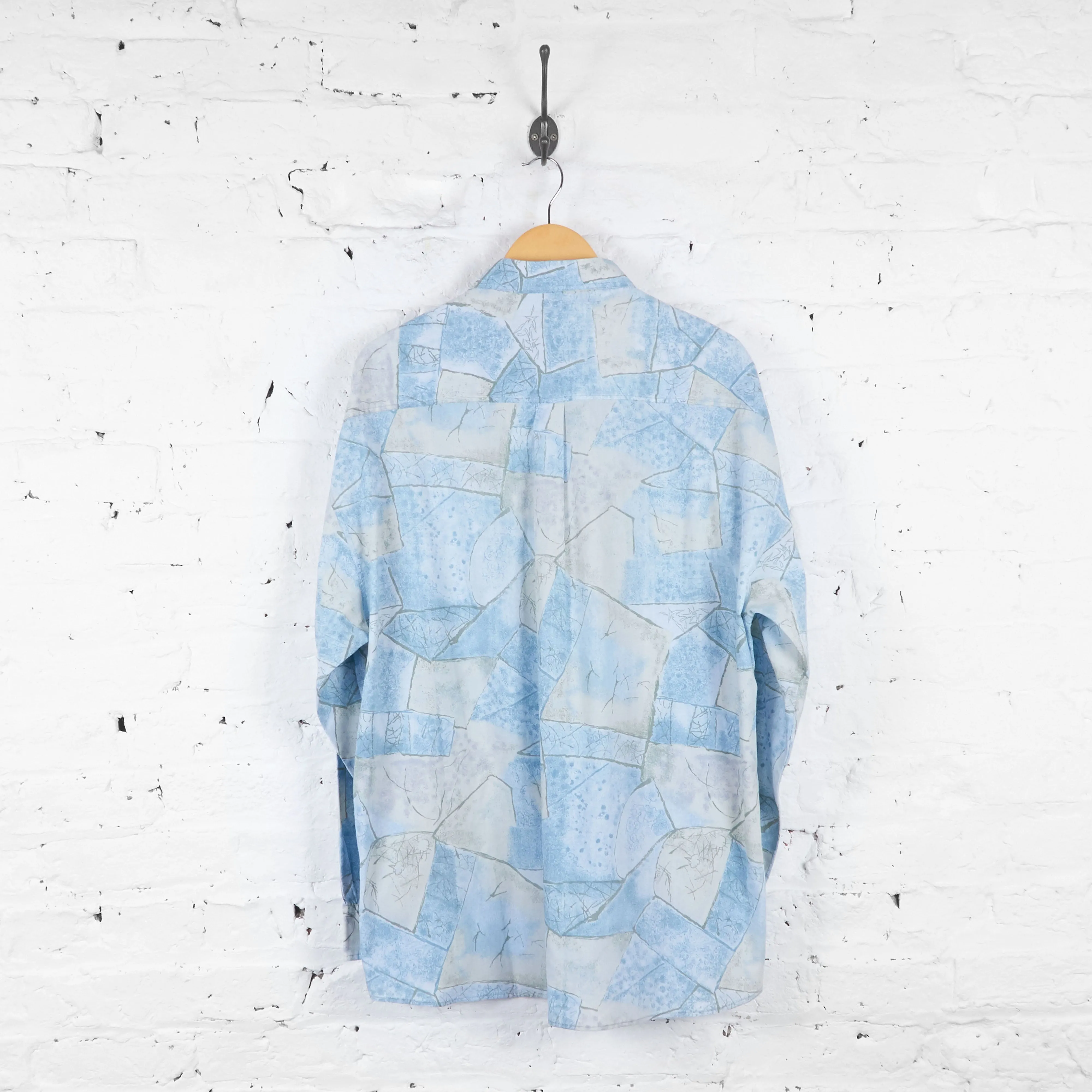 Vintage Pattern Shirt - Blue - XL