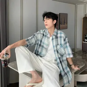 Vintage Plaid Button-down Shirt