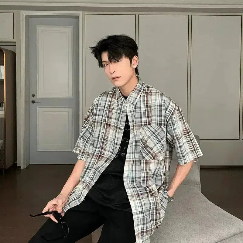 Vintage Plaid Button-down Shirt