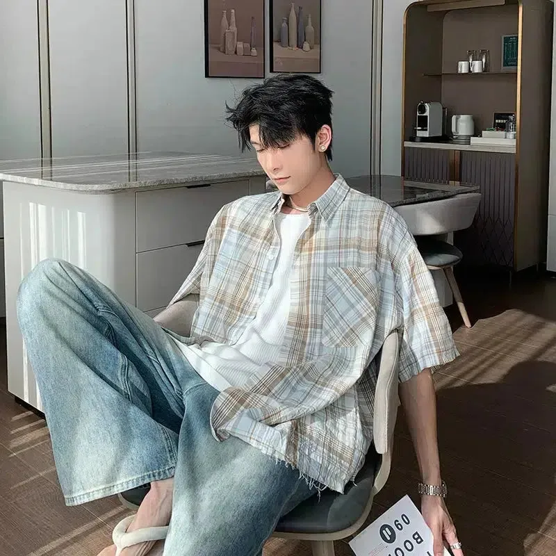 Vintage Plaid Button-down Shirt