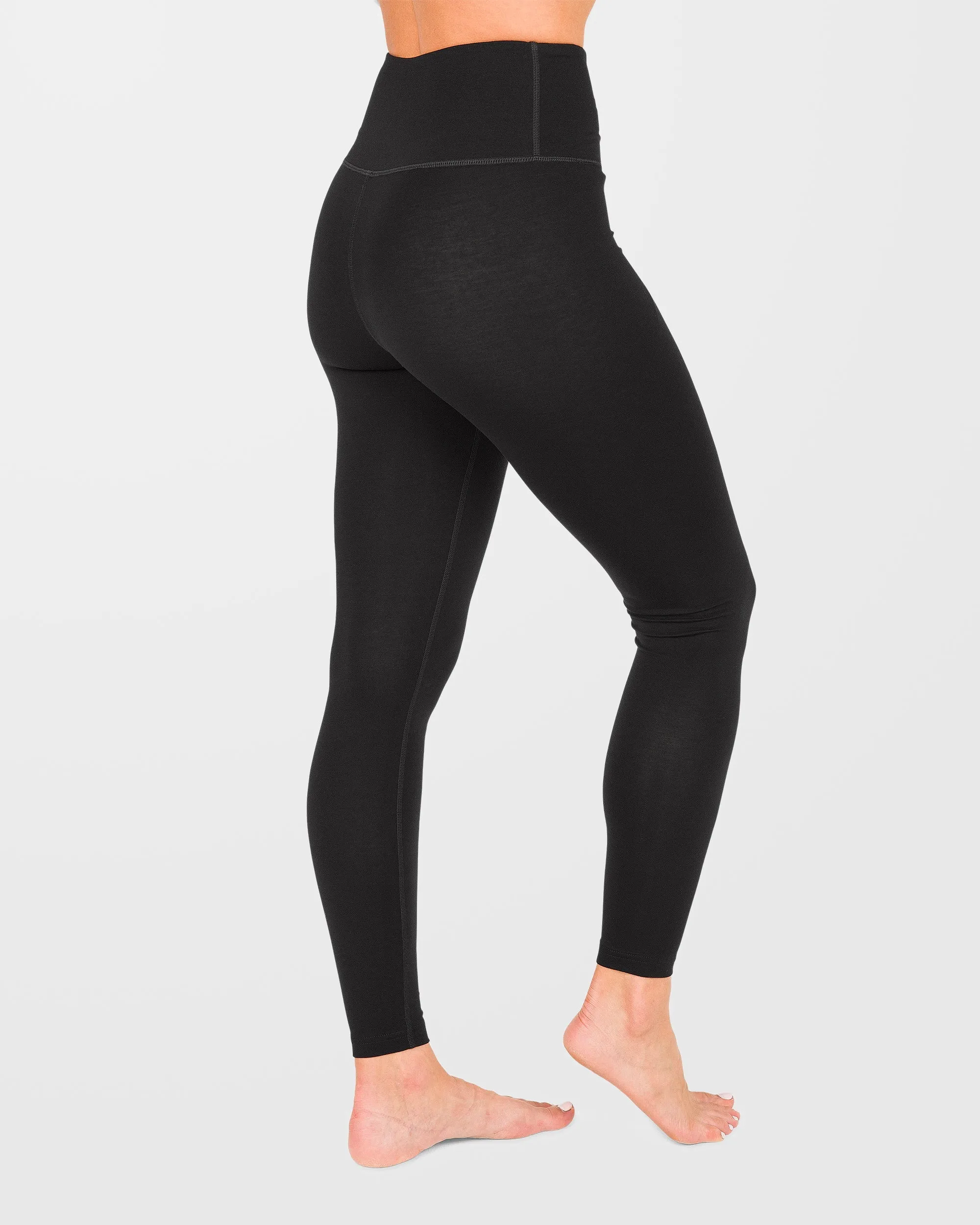 W Merino Blend Base Layer Leggings - Black