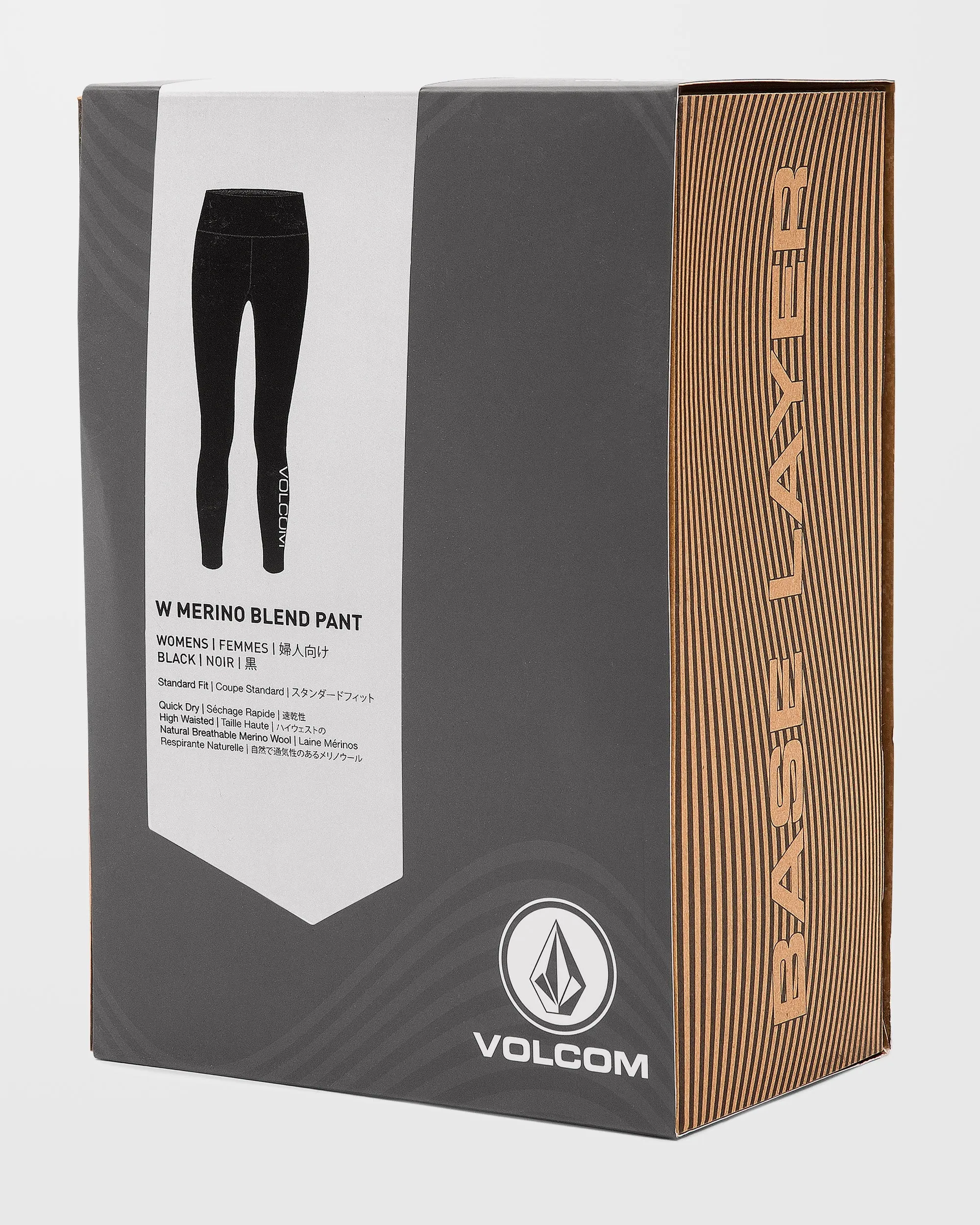 W Merino Blend Base Layer Leggings - Black