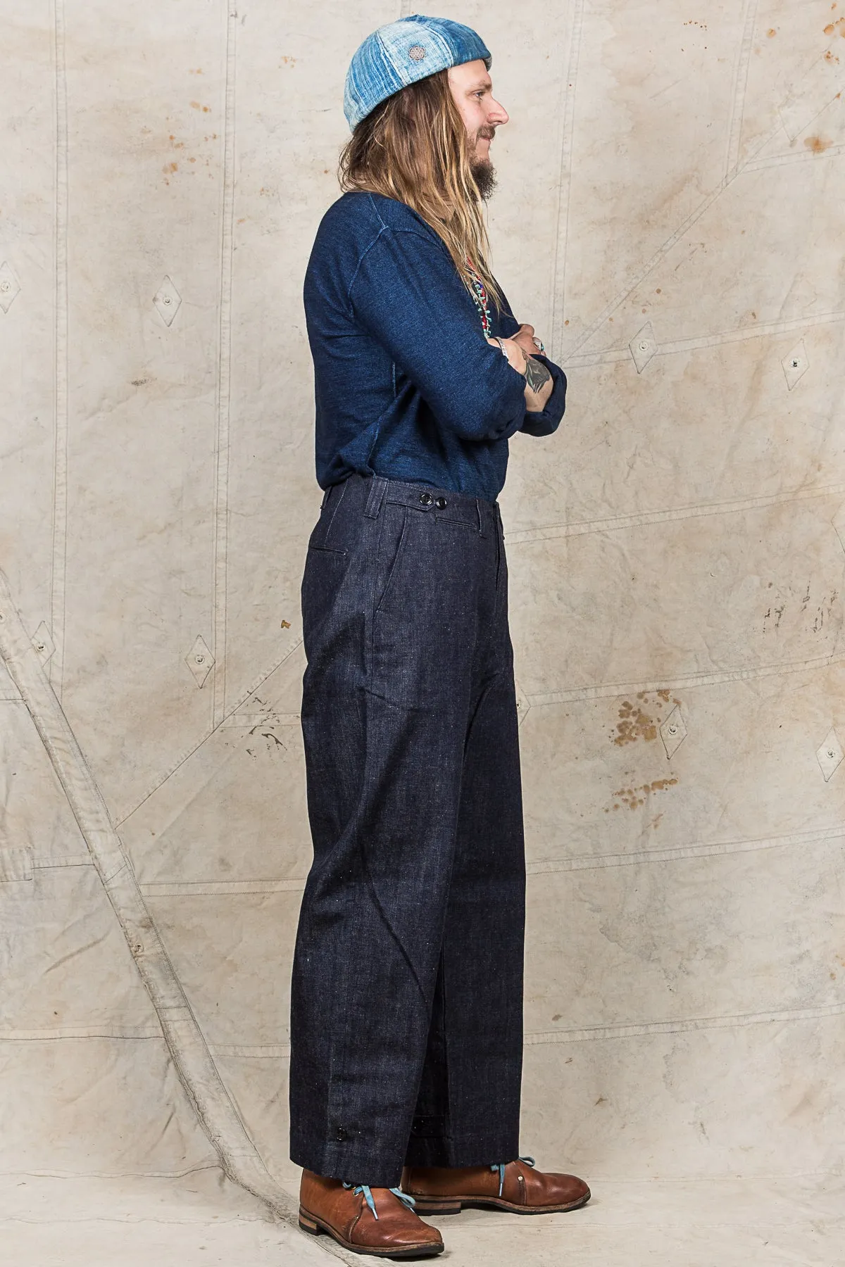 Warehouse & Co Military Pants Indigo Denim