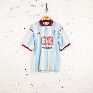 West Ham United 1991 Bukta Away Football Shirt - Blue - M