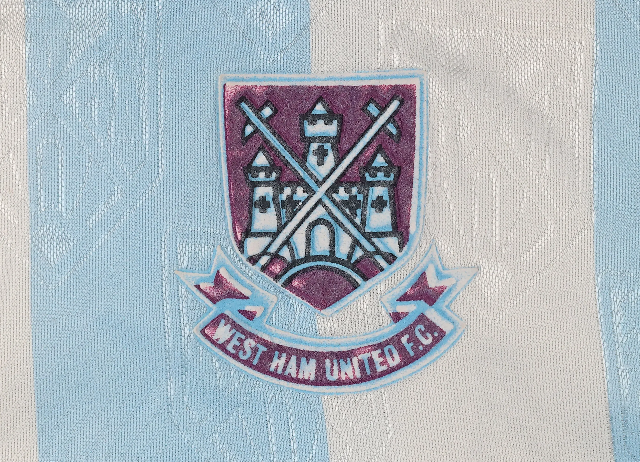 West Ham United 1991 Bukta Away Football Shirt - Blue - M