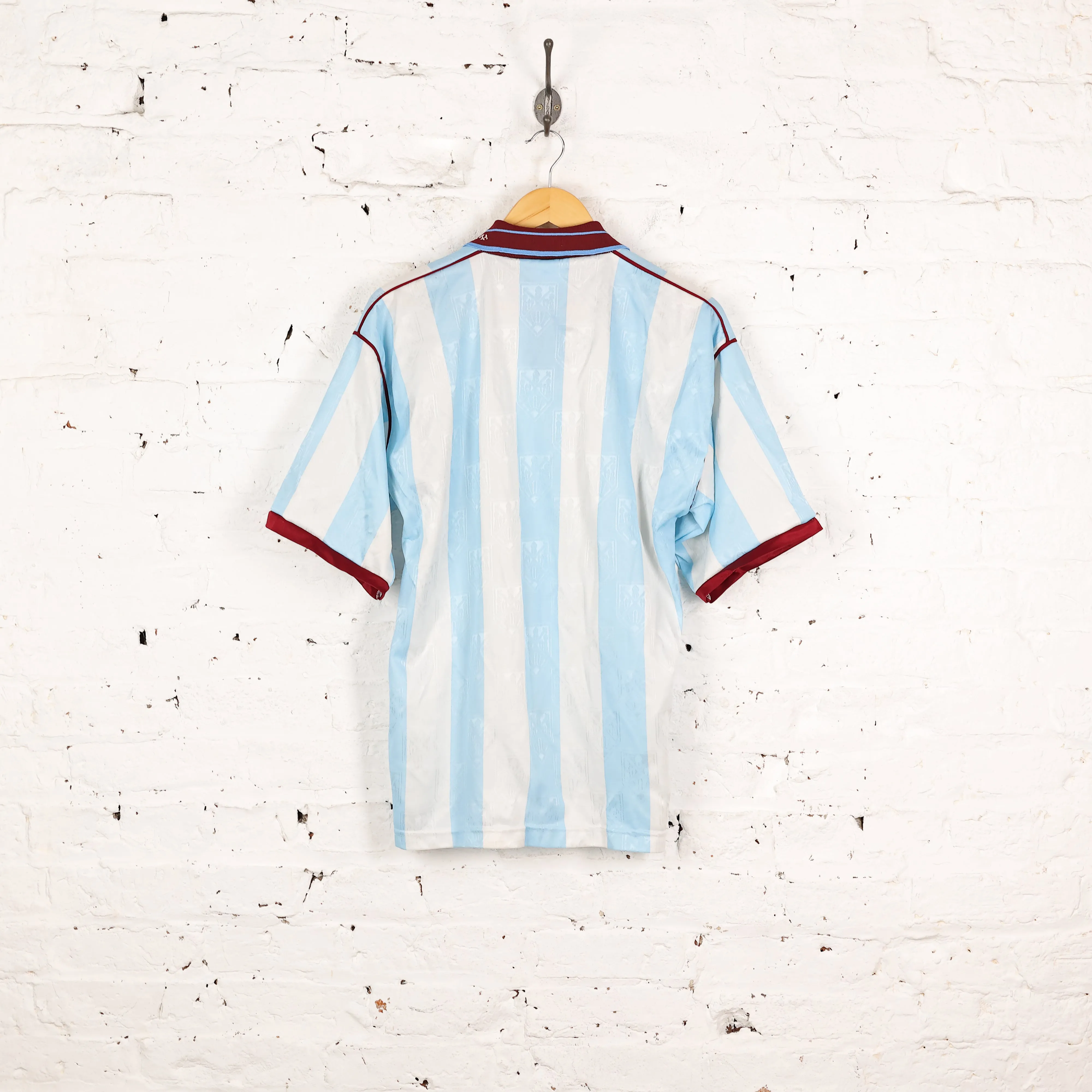 West Ham United 1991 Bukta Away Football Shirt - Blue - M