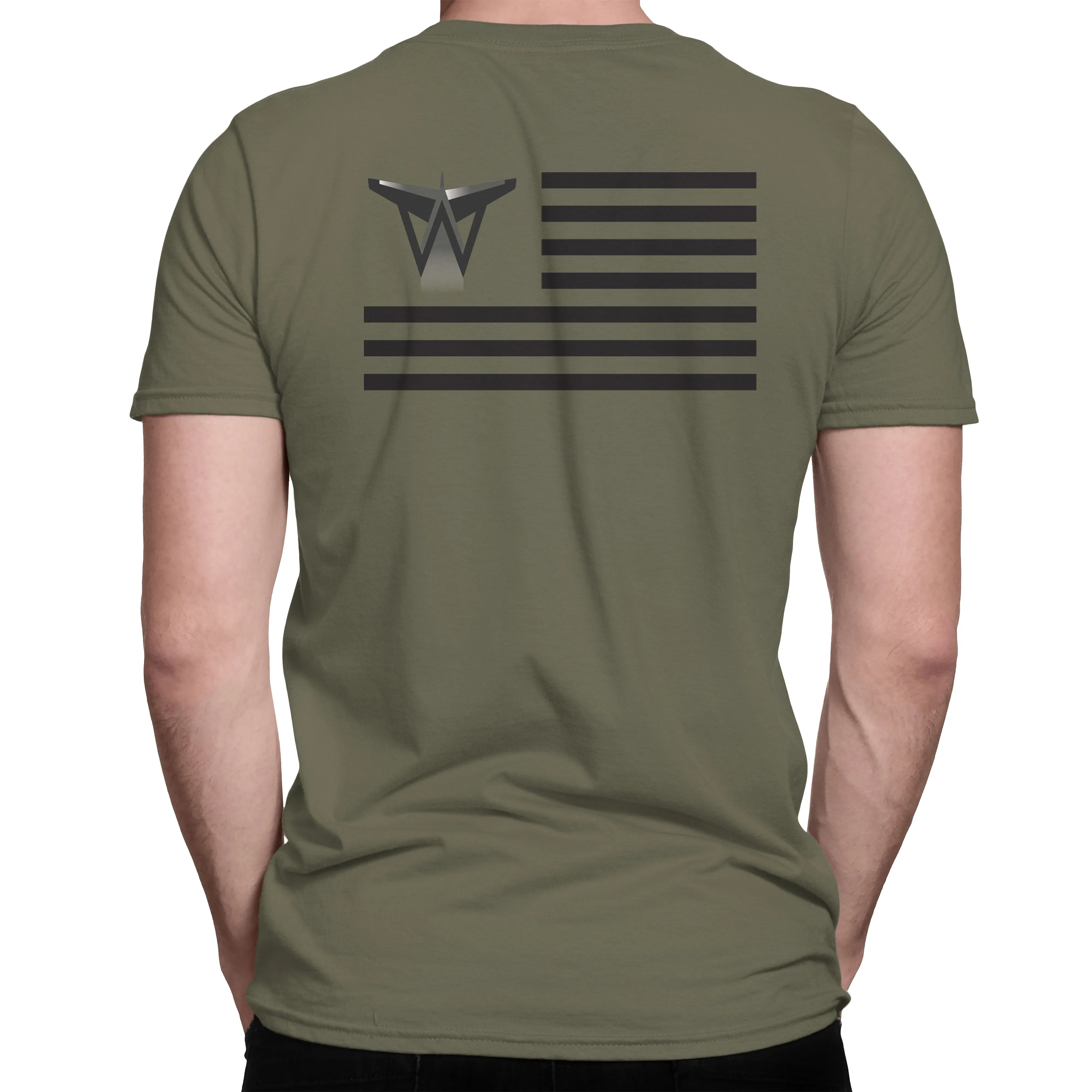 Whale-Tail Sales American Flag T-Shirt